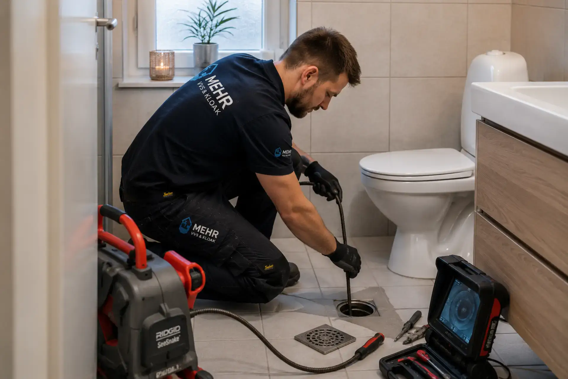 Professionel VVS- og kloakservice udføres af Mehr VVS & Kloak ApS i hjemmet.