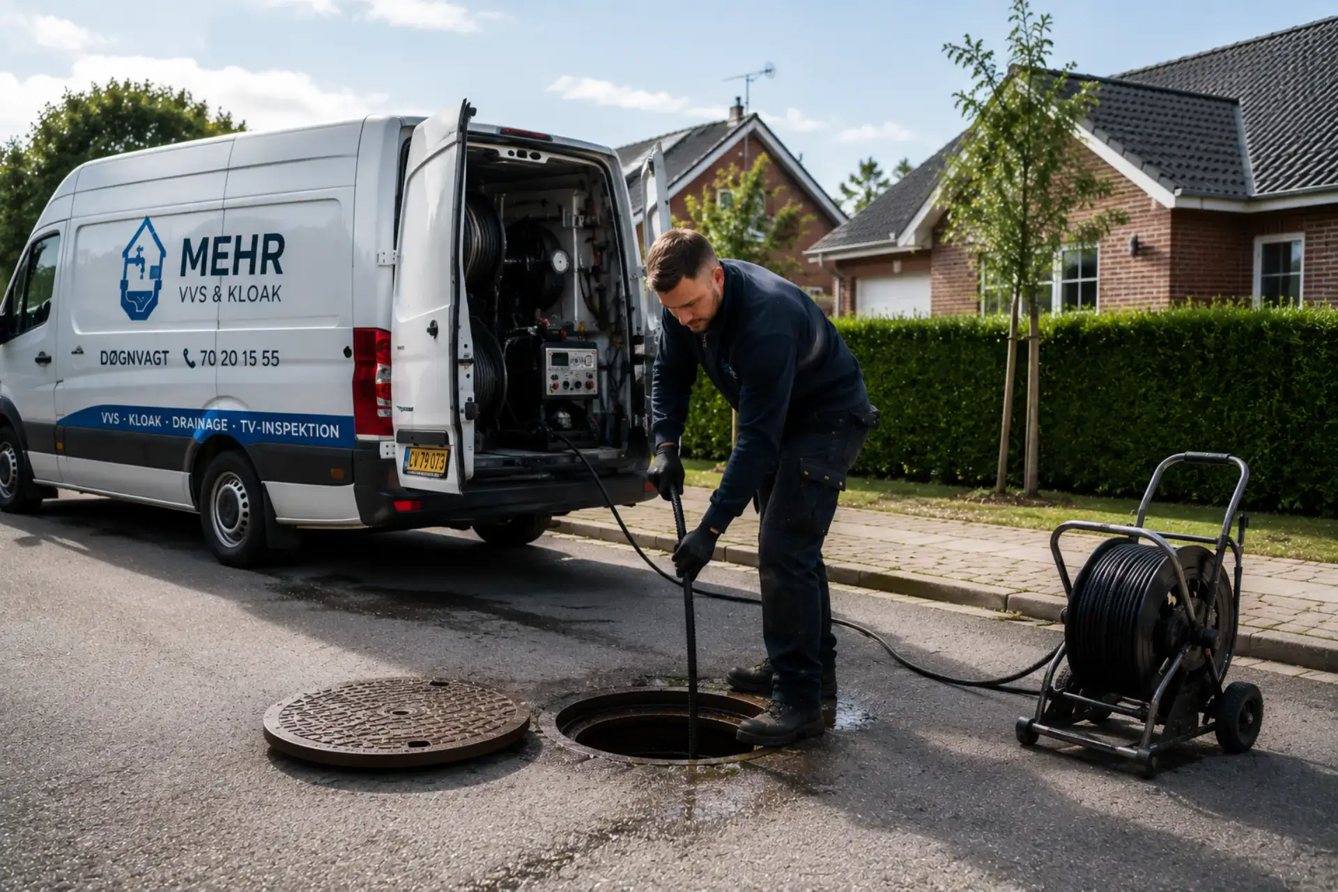 Rørinspektion og kloakservice udført af Mehr VVS & Kloak i lokalområdet.