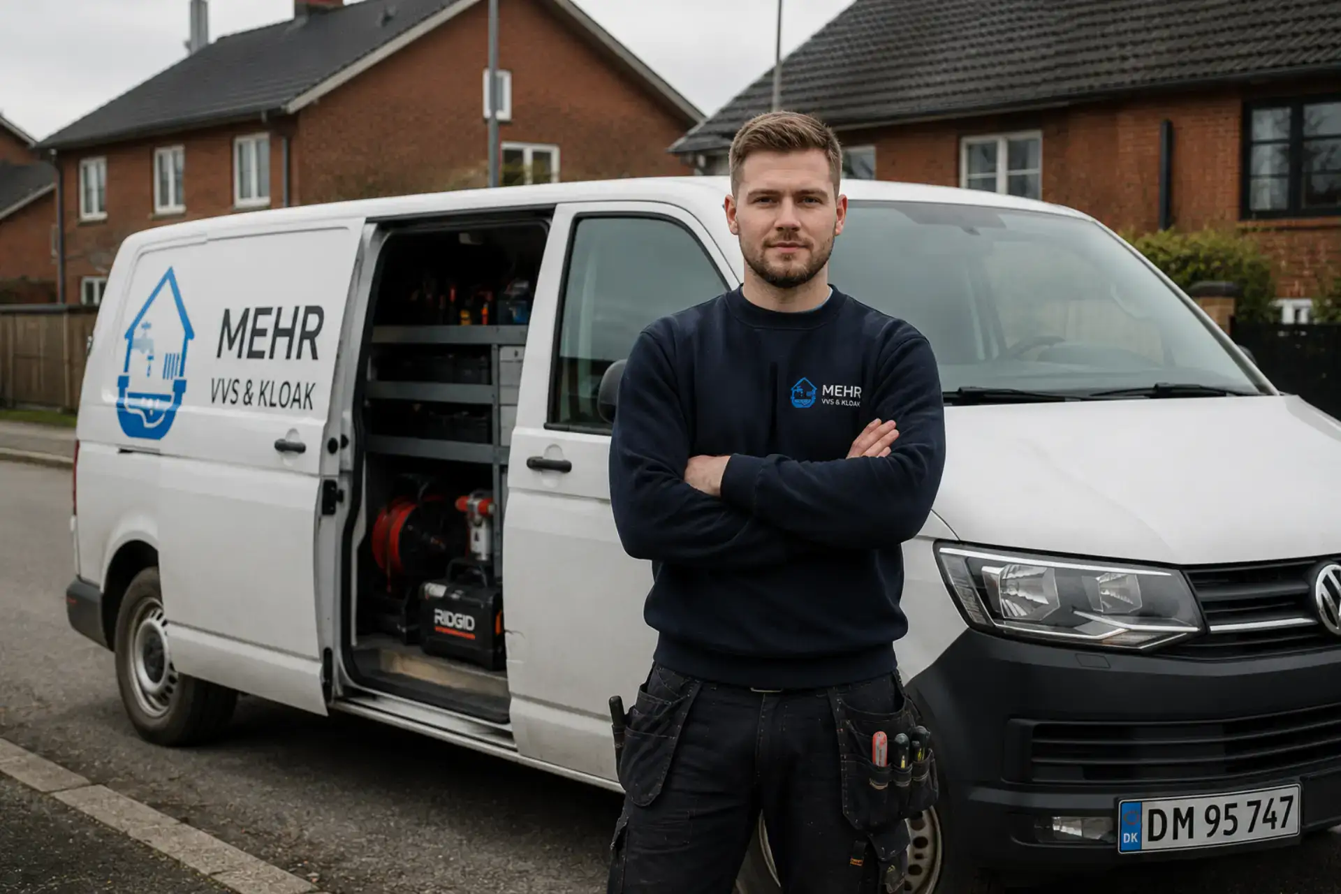 Professionel VVS- og kloakservice med servicebil fra Mehr VVS & Kloak ApS.